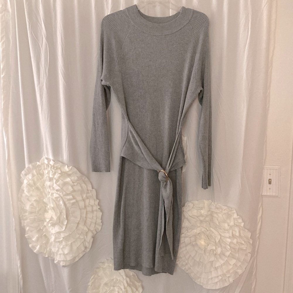 HOST PICK😀Gray Knit Sweater Dress